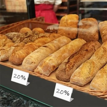 Подставка из оргстекла для ценового описания прайс-лист 45х40мм - 10 шт.