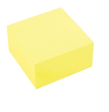 BLOCZEK SAMOPRZYLEPNY 76X76MM ŻÓŁTY 400 D.RECT