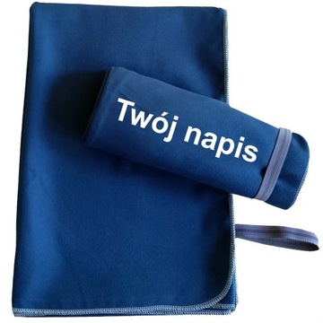 DUŻY ręcznik SZYBKOSCHNĄCY z mikrofibry HAFT imię