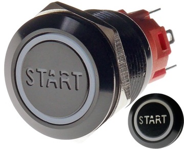 PRZYCISK WANDALOODPORNY 19mm START 12V 3A B