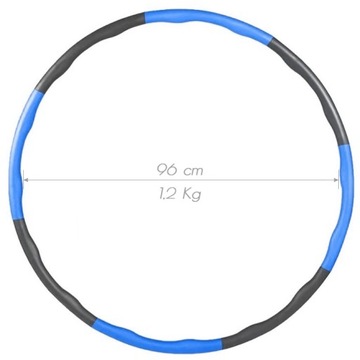 ОБруч ХУЛА ХОП МЯГКИЙ ТЯЖЕЛЫЙ С МАССАЖЕМ 1,2 кг