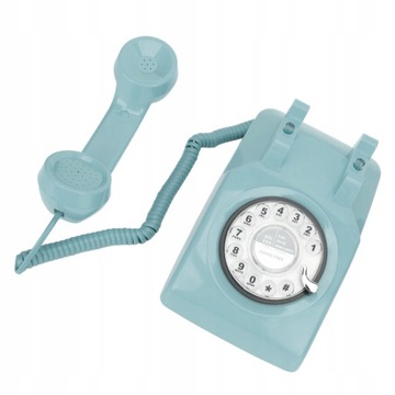 СТАРЫЙ АНТИКВАРНЫЙ ДОМАШНИЙ ТЕЛЕФОН MS-301A СИНИЙ