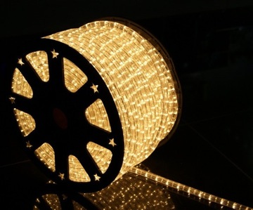 ШЛАНГ ДЛЯ НАРУЖНОЙ РОЖДЕСТВЕНСКОЙ ЕЛКИ, ТЁПЛЫЙ БЕЛЫЙ, 3 ПРОВОДА