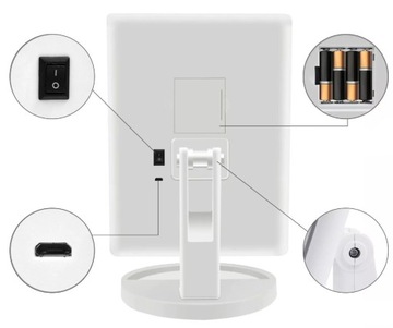 КОСМЕТИЧЕСКОЕ ЗЕРКАЛО СО СВЕТОДИОДНОЙ ПОДСВЕТКОЙ ДЛЯ МАКИЯЖА СТОЙКОЕ прикосновение