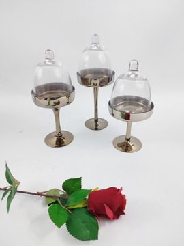 Набор ПОДСВЕЧНИКОВ с крышками 3 Тгл. Х670