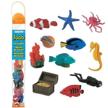 Zestaw Figurek w Tubie TOOB Safari Ltd. - Rafa Koralowa 11 szt.