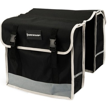 SAKWA KOSZ PODWÓJNA ROWEROWA TYLNA NA BAGAŻNIK ROWERU TORBA DUŻA DUNLOP 26L