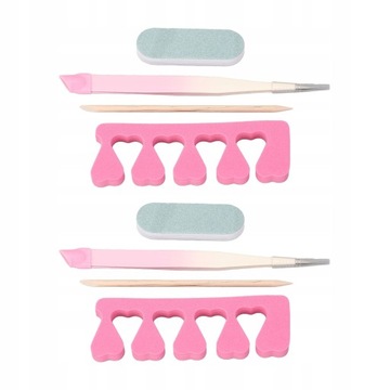 Zestaw narzędzi do manicure z separatorem pal