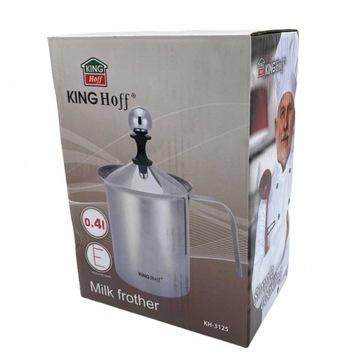 Вспениватель молока, сталь, 0,4л