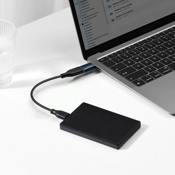 Переходник Baseus Ingenuity OTG USB-C на USB-A синий