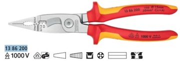KNIPEX 13 86 200 Клещи электрика 6 в 1 VDE 1000 В
