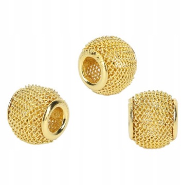 10шт металлические полые бусины для бороды Quick