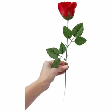 Букет мыльной розы на стебле 47 см, розовая вечная роза реалистичная