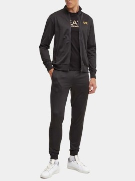Спортивный мужской спортивный костюм EMPORIO ARMANI EA7 ЧЕРНЫЙ/ЗОЛОТОЙ полный размер XL