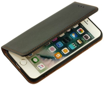Etui Skóra pokrowiec futerał z klapką na magnes do iPhone 7 8 SE 2020 2022