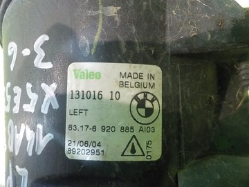 BMW X5 E53 FACELIFT 3.0 D 04R 5D HALOGEN LEVÝ 13101610