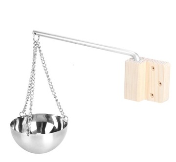 Miseczka do Sauny INOX do aromaterapii olejki do sauna
