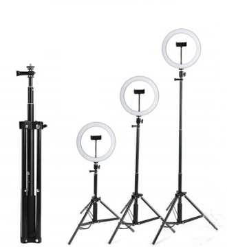 Светодиодная кольцевая лампа 80 Вт, 30 см, пульт дистанционного управления + штатив, 220 см, для макияжа YouTube