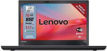 Lenovo T470 i5-7gen 16 GB 512 SSD Windows 10 PRO