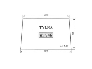 SZYBA TYLNA FORTSCHRITT 746