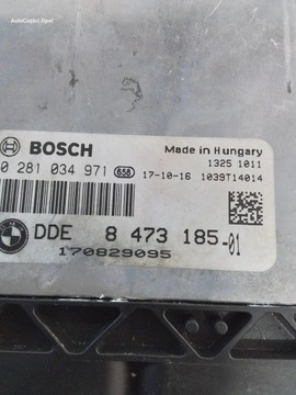BMW 3 F30 B47 JEDNOTKA ŘÍZENÍ MOTORU 8473185 POŠKOZENÝ