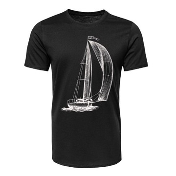 Spinaker Męski T-shirt Czarny M
