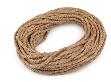LINA JUTOWA budowlana dekoracyjna dratwa sznur 12mm 1 metr