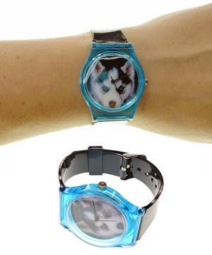 Zegarek kwarcowy Husky widoczny mechanizm Nowy
