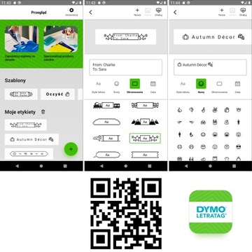 Drukarka etykiet DYMO LetraTag 200B|2 Taśmy|Bat.