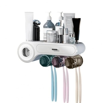 Wall-mounted Toothbrush Organizer Multi-functional Toothbrush Organizer