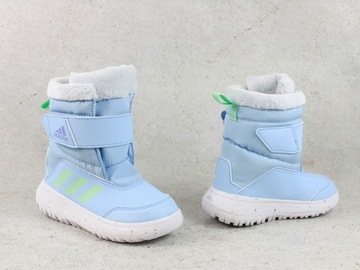 ADIDAS WINTERPLAY IF1714 ДЕТСКИЕ СНЕЖНЫЕ БОТИНКИ С УТЕПЛЕННОЙ ОБУВЬЮ СИНИЕ НА ВЕЛКРО