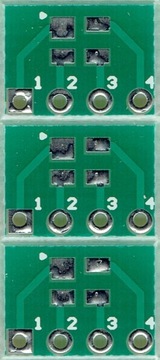 SOT143 1.90mm na SIP4 - 3 szt.