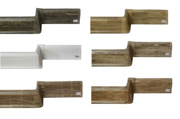 LISTWA PRZYPODŁOGOWA PODŁOGOWA Z GUMKĄ 60mm 22 kolory PCV 2,5m + kołki