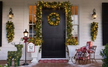 ЕЛОЧНАЯ ГИРЛЯНДИЯ СВЕТОДИОДНАЯ РОЖДЕСТВЕНСКАЯ ИСКУССТВЕННАЯ ЦЕПЬ Зеленая Толстая 3м