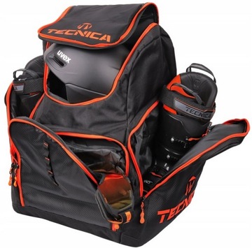 Duża Torba Plecak na 2 pary Butów Narciarskich TECNICA FAMILY black 70L