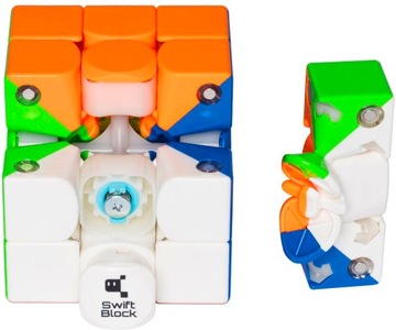ПРОФЕССИОНАЛЬНЫЙ МАГНИТНЫЙ КУБ 3x3x3 Swift Block 355s + ПОДСТАВКА