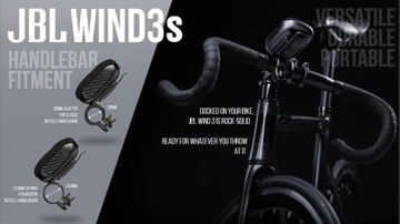 JBL Wind 3S Głośnik Bluetooth Uchwyt na rower hulajnogę IP67 Wodoodporny