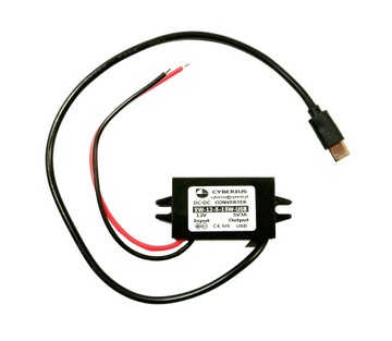 кабель - преобразователь напряжения 12 В х 1x5 В/3 А USB-C