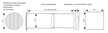 Настенная установка рекуперации тепла 40м3/ч VANTUBO RECDUO PLUS