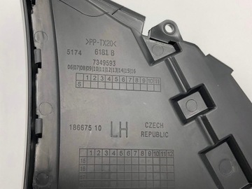 Kanał Ściany Bocznej Wewnętrzny Błotnika Nadkola Lewy Do BMW 5 G30 G31 G38