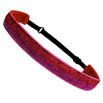 E8BF Adjustable No Slip Glitter Hair Bands Girl Sports Head Bands, Soccer