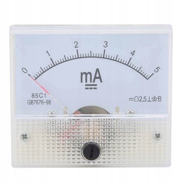 Тестер постоянного тока 0-5 мА Индикаторный измеритель тока