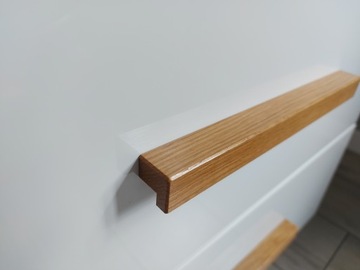 Ручка мебельная деревянная, дуб ELKA, длина 224мм, размер. 192мм ПОЛЬСКИЙ ИЗДЕЛИЕ