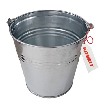 WIADRO 5l ocynkowane metalowe srebrne wielofunkcyjne i uniwersalne