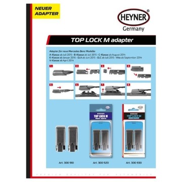 Adapter M TLM wycieraczek ALCA Heyner 2szt komplet