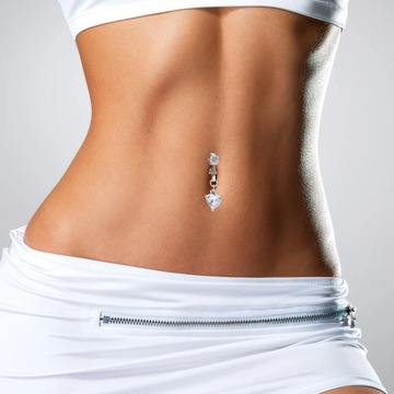 Пирсинг пупка Fake Belly labret украшения