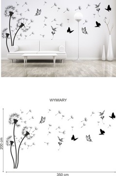 наклейки на стену ОДУВШИНКИ 200 x 350 см