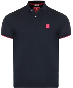 U.S. POLO ASSN. - MĘSKA KOSZULKA POLO KALE 197 65189 50336 179 GRANATOWA