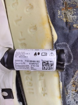 BMW X5 E70 PODPORA SEDADLA PRAVÝ PŘEDNÍ PRAVÉ BÉŽOVÉ ORIG.