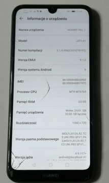 Материнская плата Huawei Y6s JAT-L41 3/32 ГБ 100% работоспособна